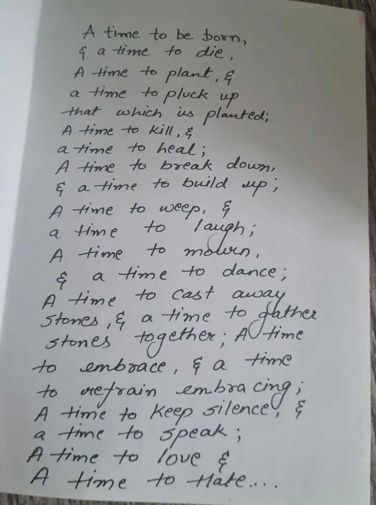 The Recent Learning Lesson for life.